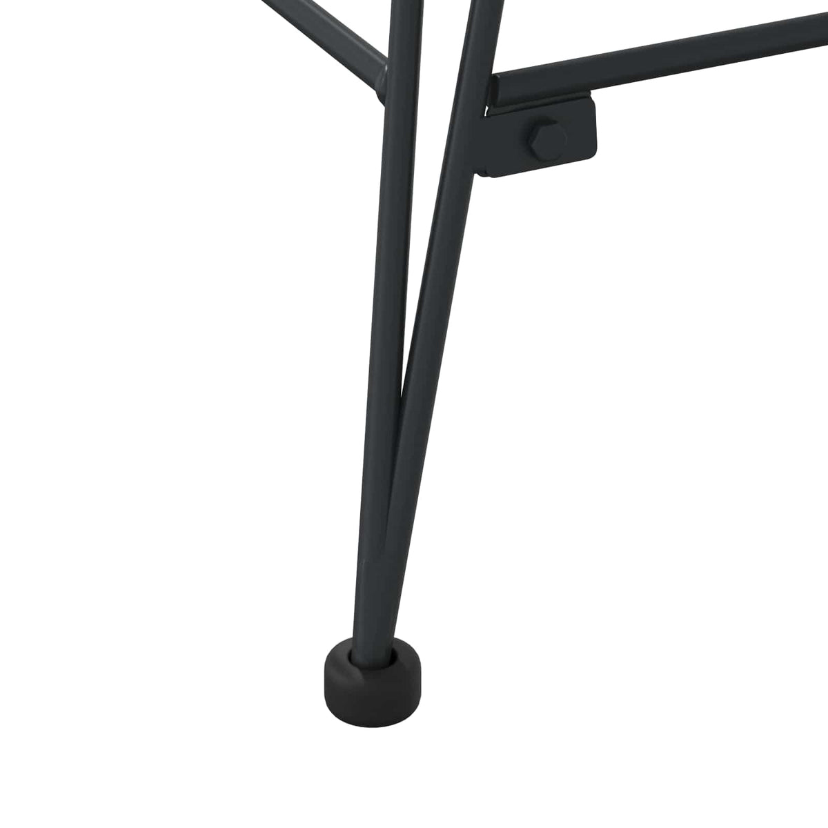 Silla De Comedor 2 Uds. Ratan E Hierro 44 X 54.5 X 85 Cm