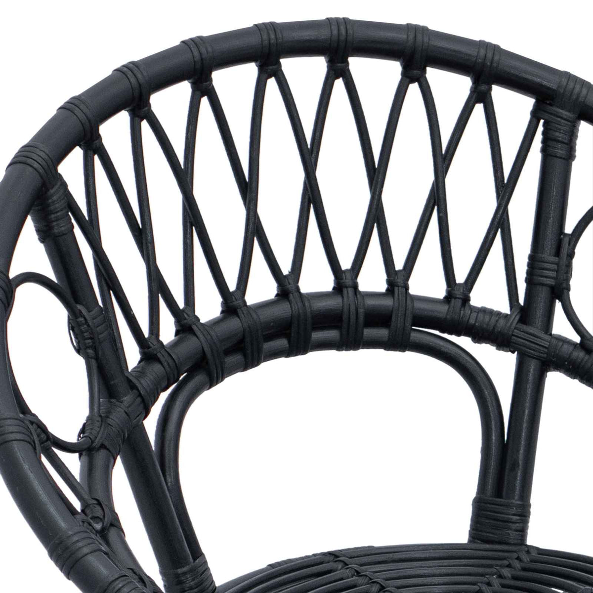Silla De Comedor 2 Uds. Ratan E Hierro 54 X 65 X 82 Cm
