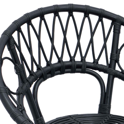 Silla De Comedor 2 Uds. Ratan E Hierro 54 X 65 X 82 Cm