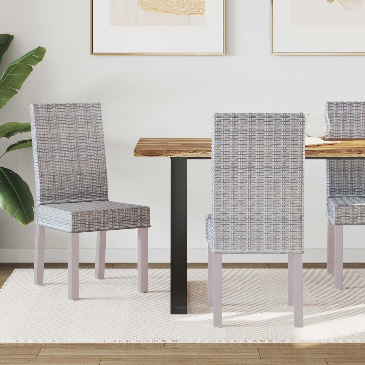 Silla De Comedor Gendt 2 Uds. Lavado Negro 45 X 54 X 93 Cm