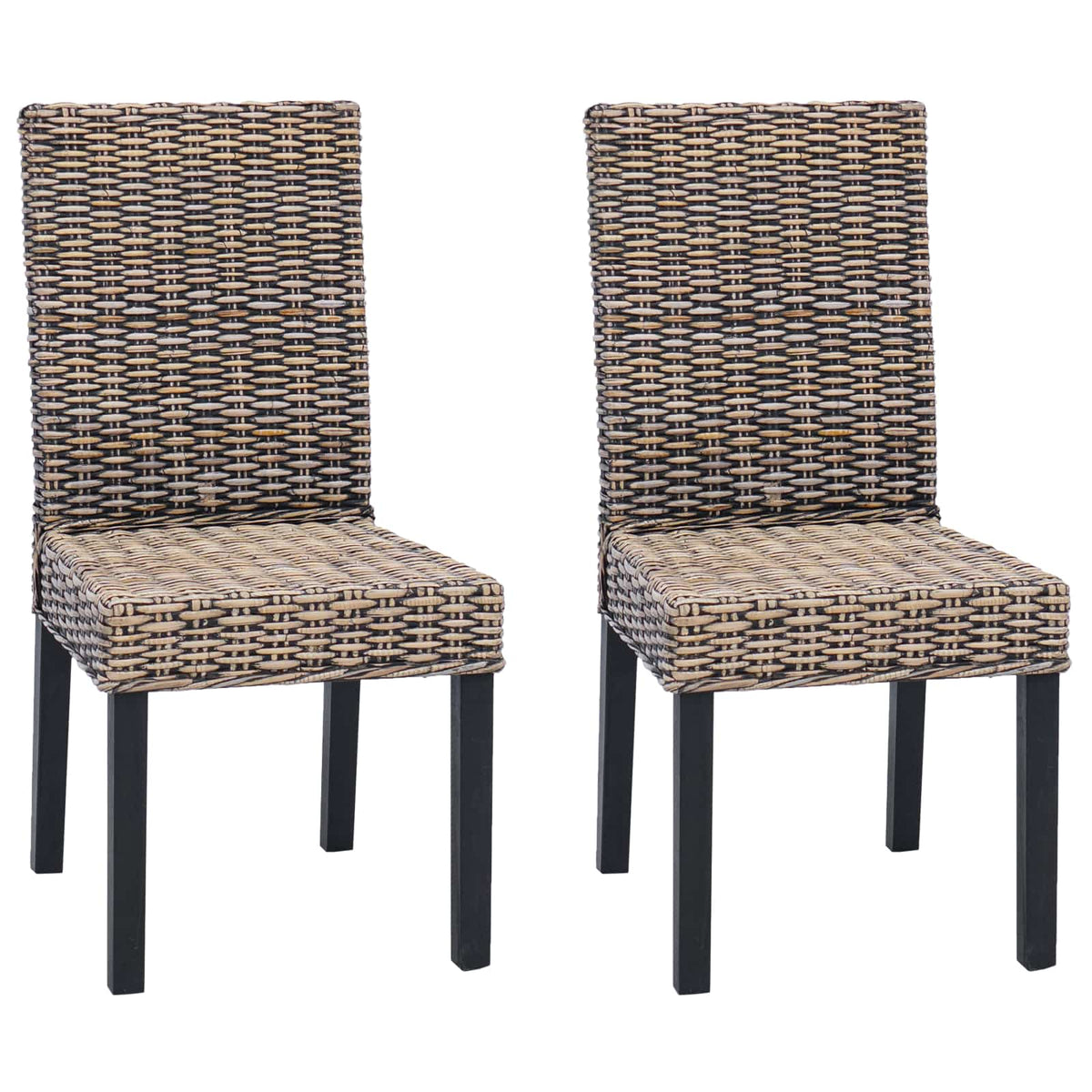 Silla De Comedor Gendt 2 Uds. Lavado Negro 45 X 54 X 93 Cm