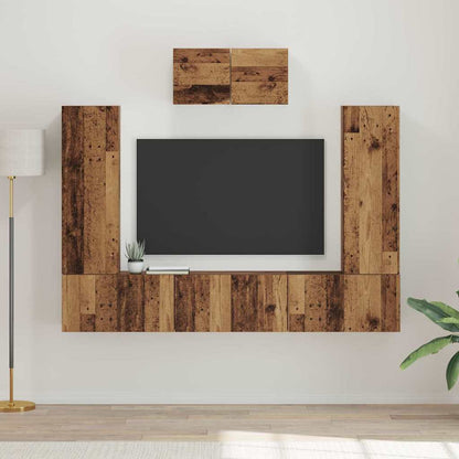 Conjunto De Mueble De Tv 7 Pcs