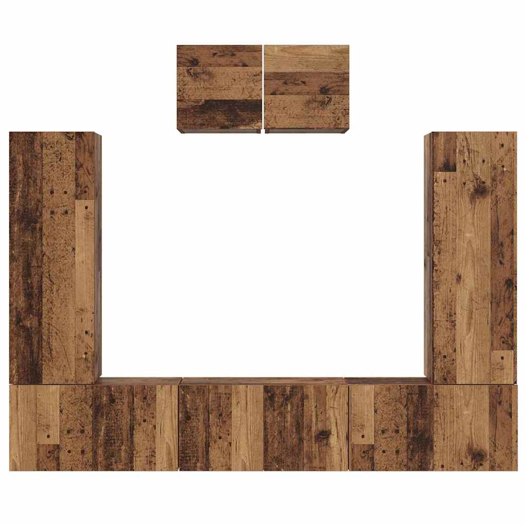 Conjunto De Mueble De Tv 7 Pcs