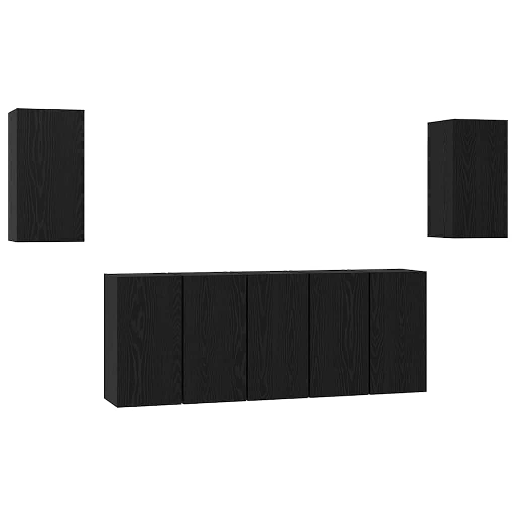 Conjunto De Mueble De Tv 7 Pcs 30,5 X 30 X 60 Cm