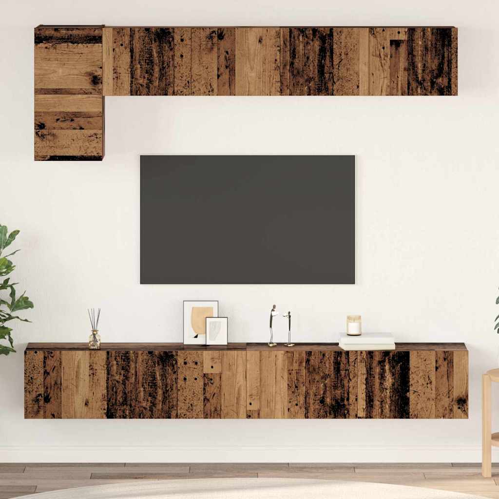 Conjunto De Mueble De Tv 5 Pcs