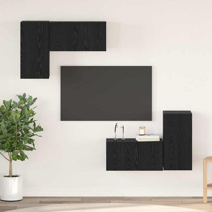 Conjunto De Mueble De Tv Madera De Ingeniería