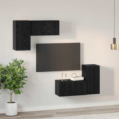 Conjunto De Mueble De Tv Madera De Ingeniería
