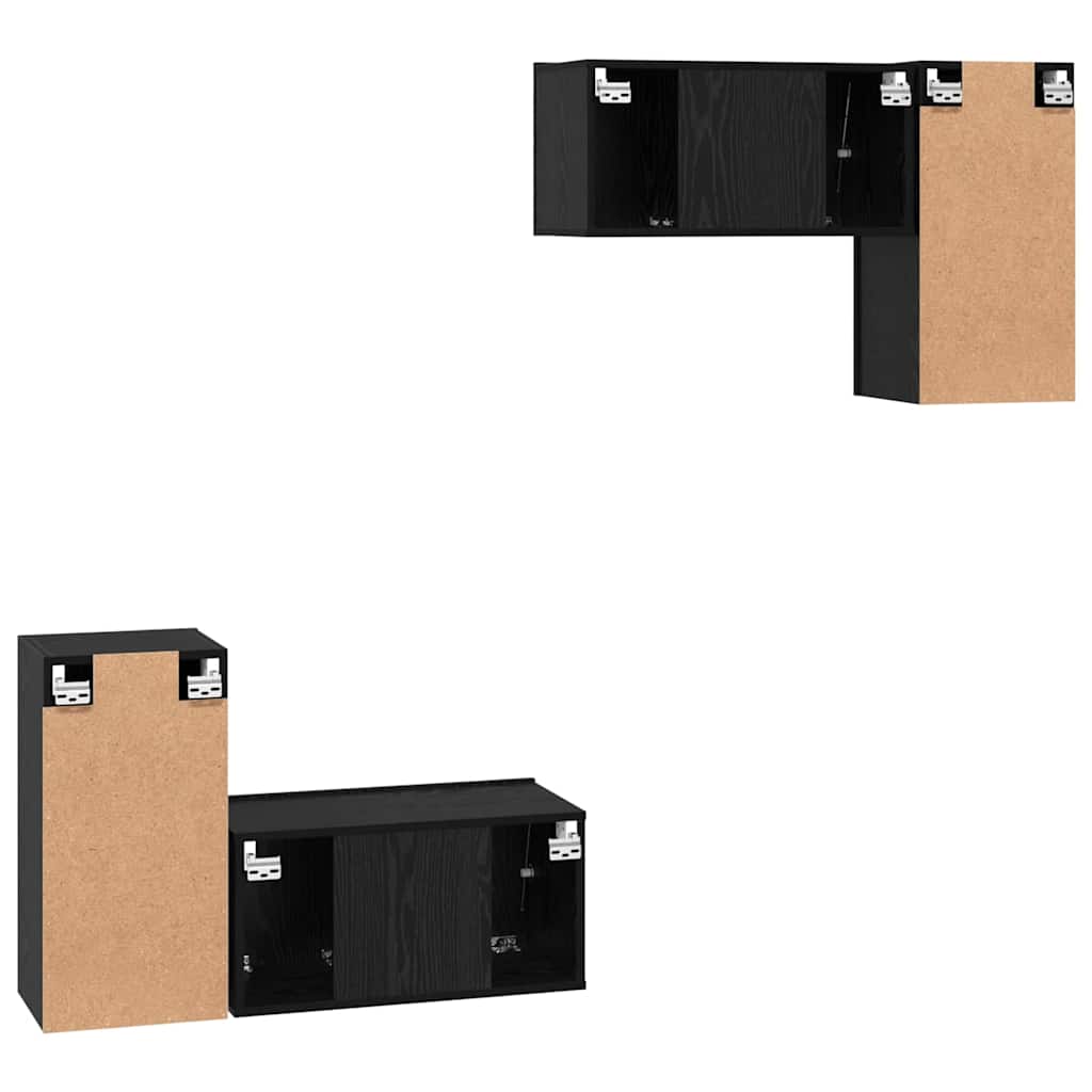 Conjunto De Mueble De Tv Madera De Ingeniería