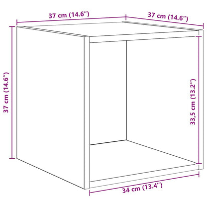 Conjunto De Mueble De Tv 4 Pcs Roble Artesanal
