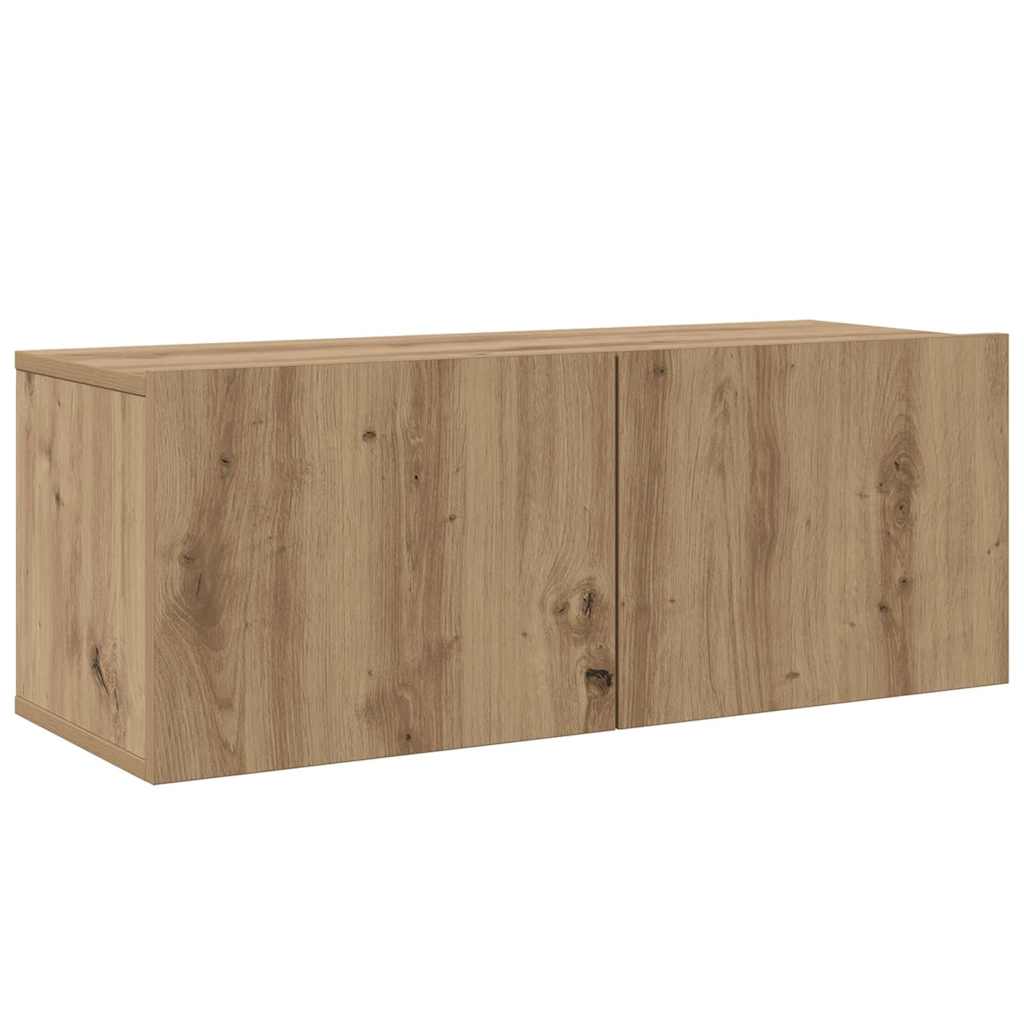 Conjunto De Mueble De Tv 8 Pcs Roble Artesanal