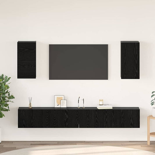 Mueble De Tv De Pared 3 Pcs 100 X 30 X 30 Cm