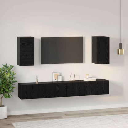 Mueble De Tv De Pared 3 Pcs 100 X 30 X 30 Cm