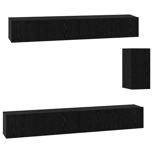 Mueble De Tv De Pared 3 Pcs 100 X 30 X 30 Cm
