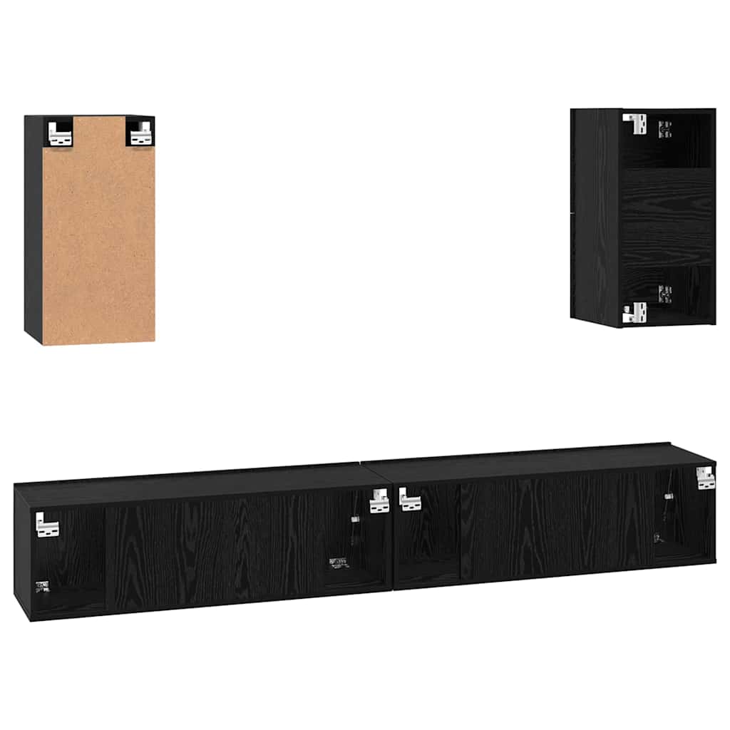 Mueble De Tv De Pared 3 Pcs 100 X 30 X 30 Cm