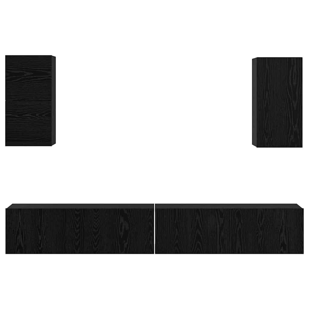 Mueble De Tv De Pared 3 Pcs 100 X 30 X 30 Cm