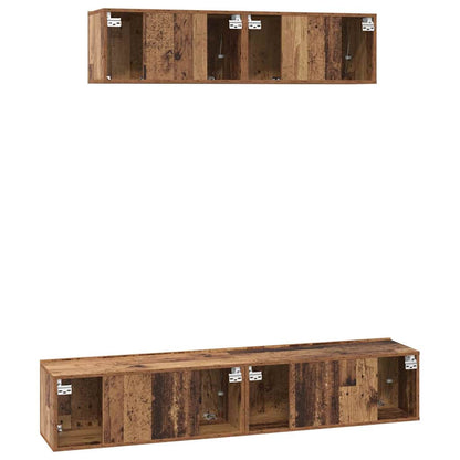 Conjunto De Mueble De Tv 4 Pcs