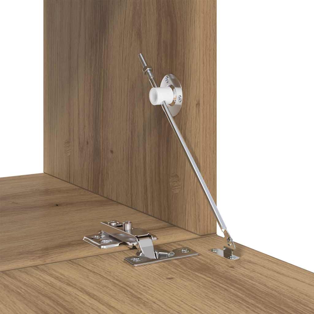 Conjunto De Mueble De Tv 4 Pcs Roble Artesanal
