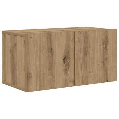 Conjunto De Mueble De Tv 4 Pcs Roble Artesanal