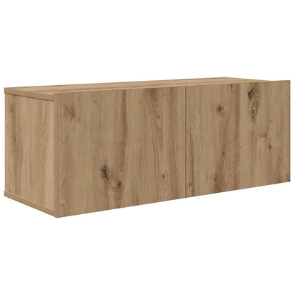 Conjunto De Mueble De Tv 4 Pcs Roble Artesanal