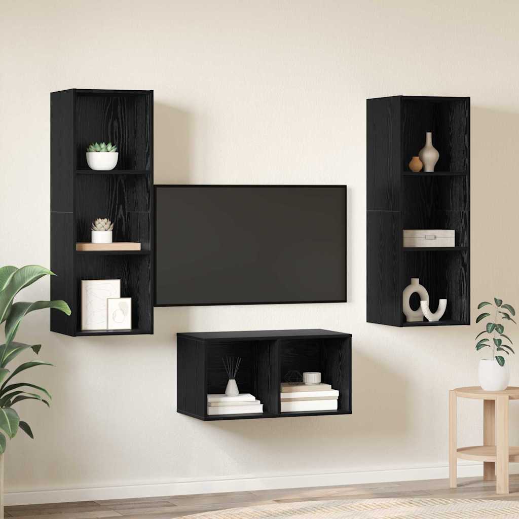 Conjunto De Mueble De Tv 37 X 37 X 107 Cm