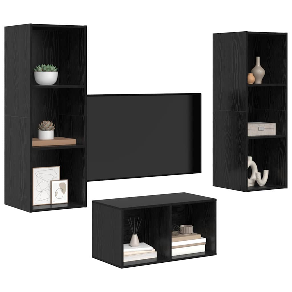 Conjunto De Mueble De Tv 37 X 37 X 107 Cm