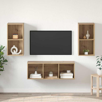 Conjunto De Mueble De Tv 37 X 37 X 107 Cm