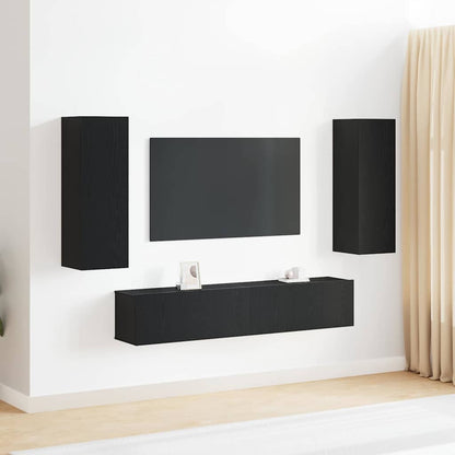 Conjunto De Mueble De Tv Madera De Ingeniería