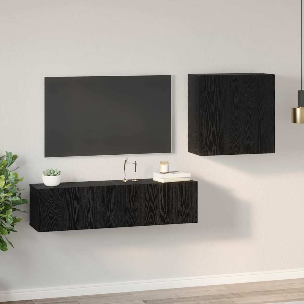 Conjunto De Mueble De Tv Madera De Ingeniería