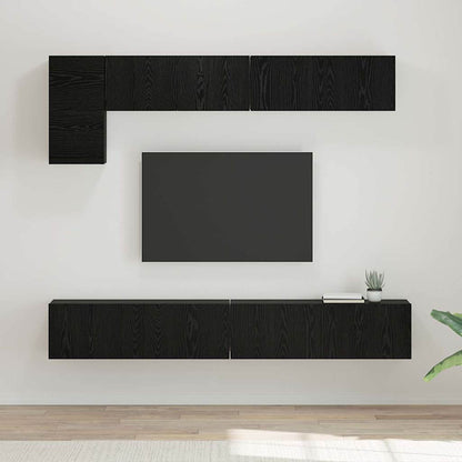Conjunto De Mueble De Tv Montaje En La Pared 5 Pcs