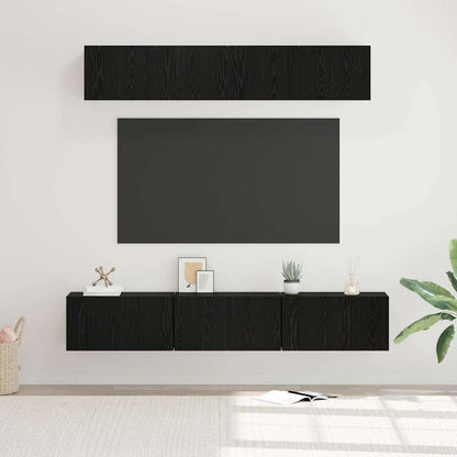 Conjunto De Mueble De Tv Montaje En La Pared 5 Pcs