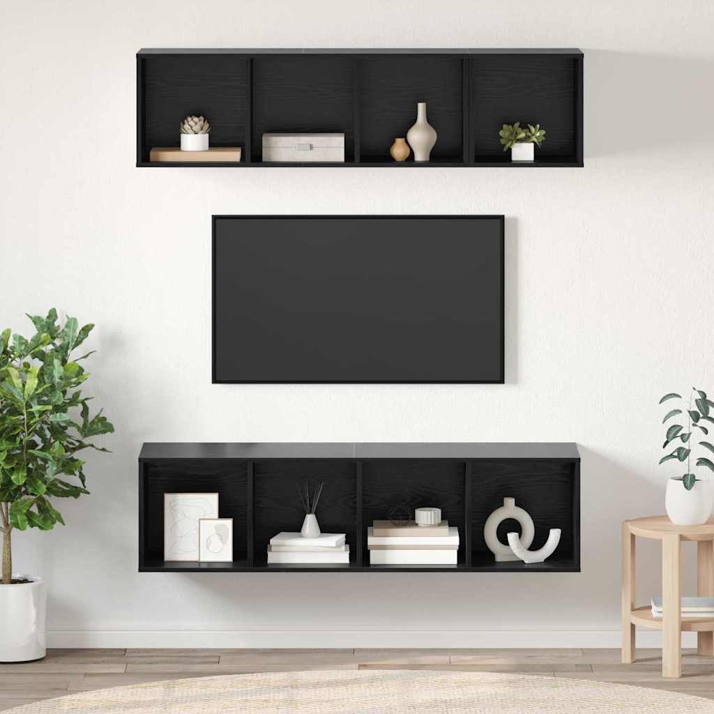 Conjunto De Mueble De Tv 3 Pcs Roble Artesanal