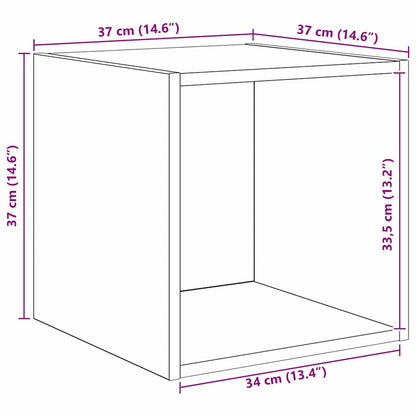 Conjunto De Mueble De Tv 4 Pcs Roble Artesanal