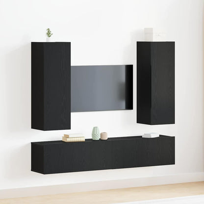 Conjunto De Mueble De Tv Madera De Ingeniería