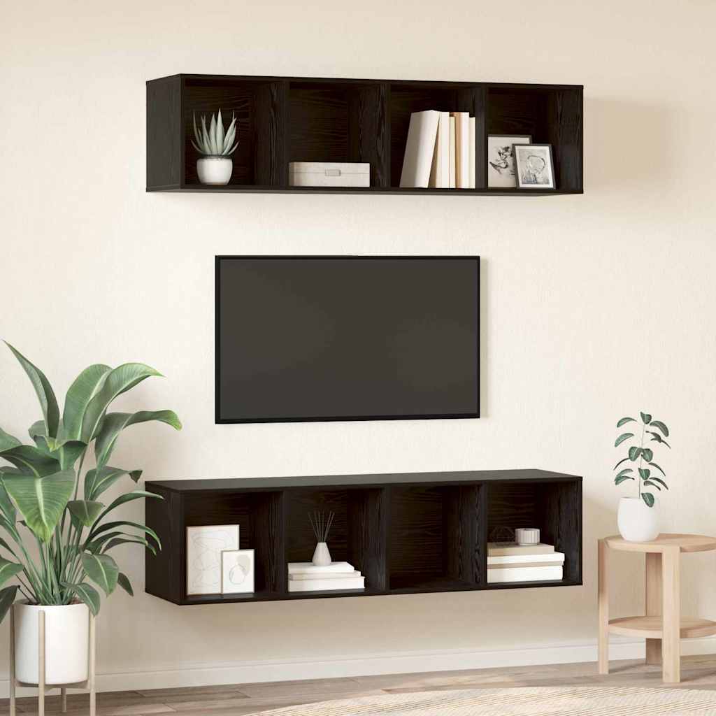 Conjunto De Mueble De Tv 2 Pcs 37 X 37 X 142,5 Cm
