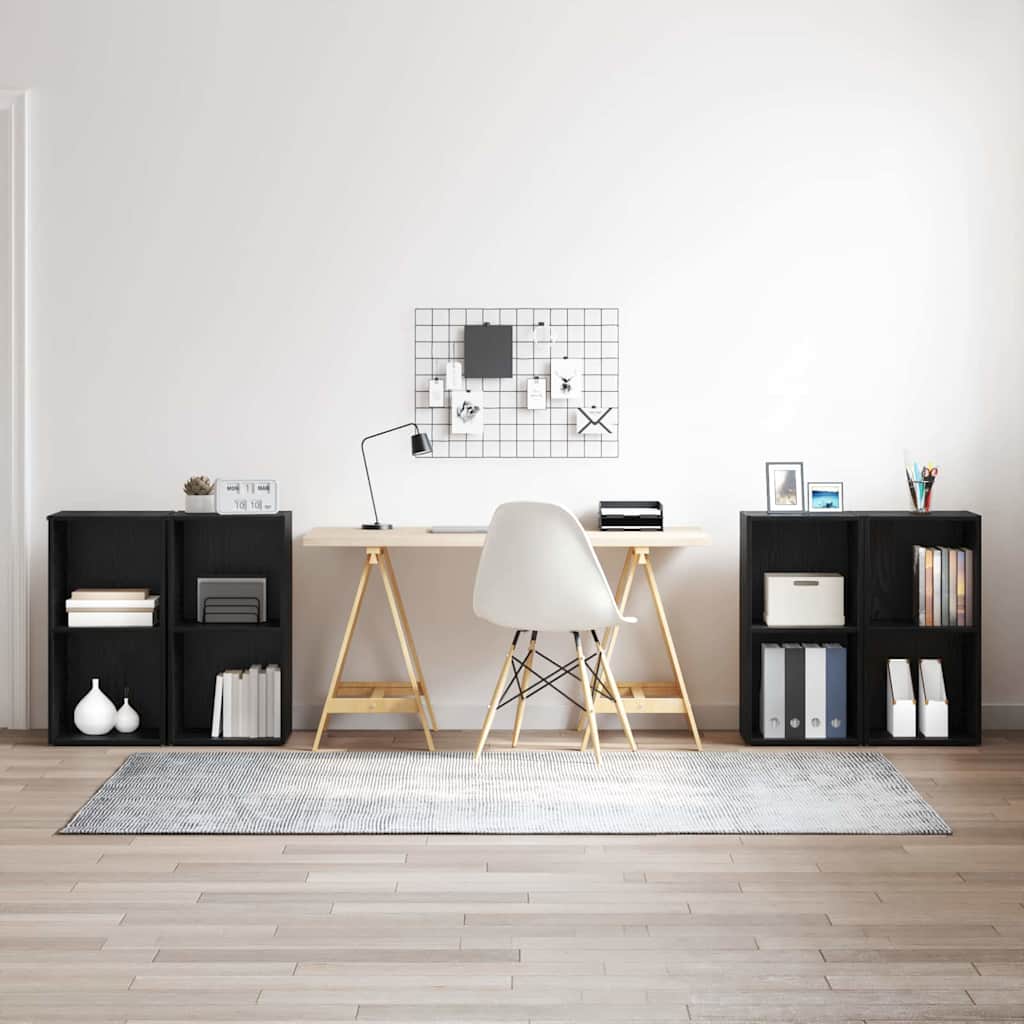 Conjunto De Mueble De Tv 4 Pcs Roble Artesanal 37 X 37 X 72 Cm