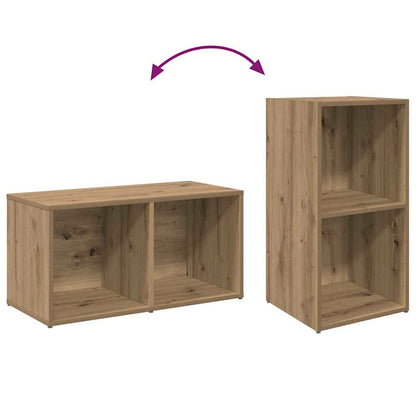 Conjunto De Mueble De Tv 4 Pcs Roble Artesanal 37 X 37 X 72 Cm
