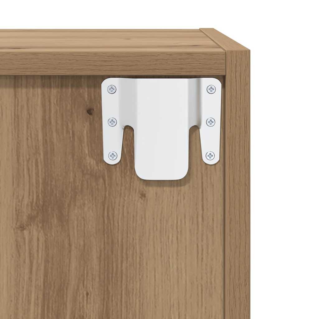Conjunto De Mueble De Tv 4 Pcs Roble Artesanal 37 X 37 X 72 Cm