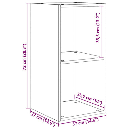 Conjunto De Mueble De Tv 4 Pcs Roble Artesanal 37 X 37 X 72 Cm