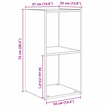 Conjunto De Mueble De Tv 2 Pcs Roble Artesanal 37 X 35 X
