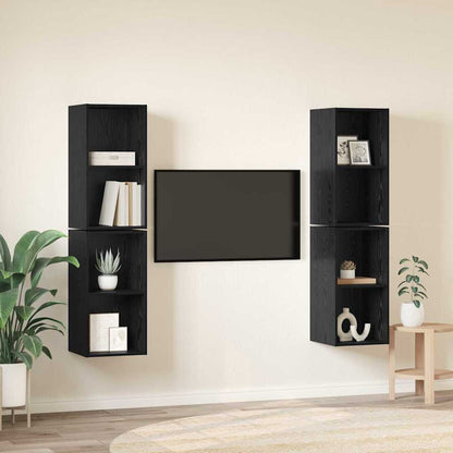 Conjunto De Mueble De Tv 4 Pcs 37 X 37 X 72 Cm