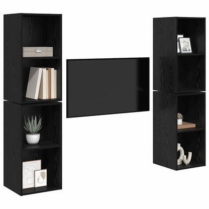 Conjunto De Mueble De Tv 4 Pcs 37 X 37 X 72 Cm
