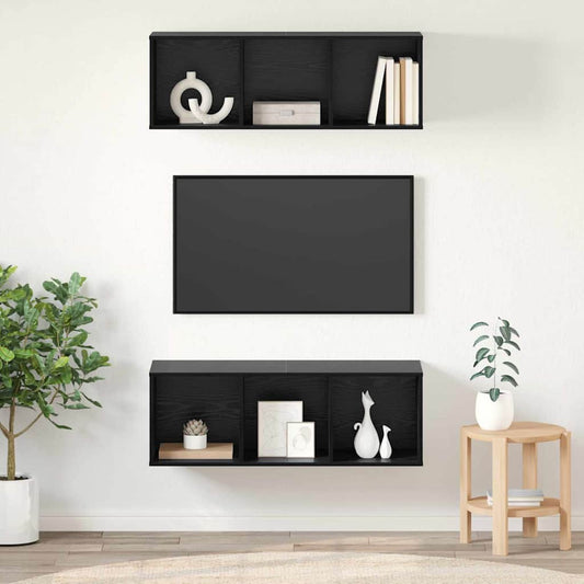 Conjunto De Mueble De Tv 2 Pcs 37 X 37 X 107 Cm