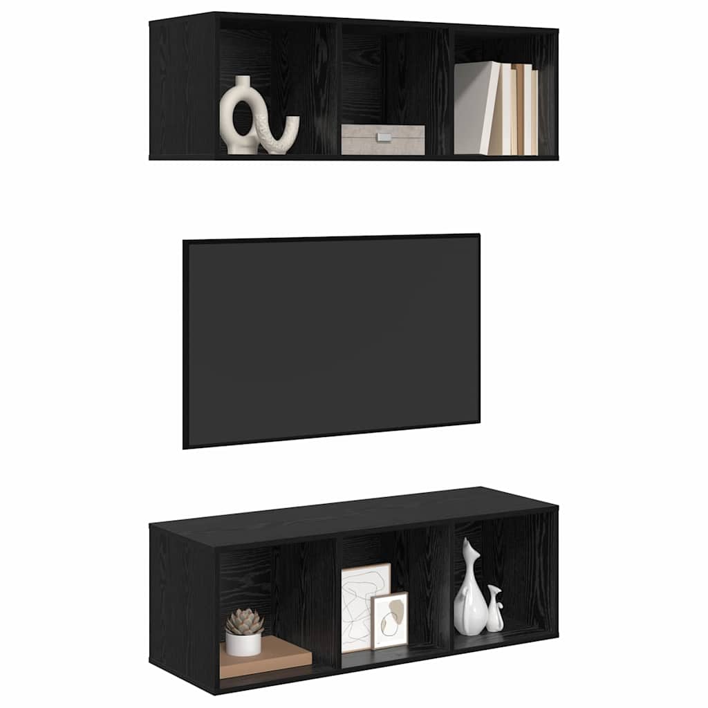 Conjunto De Mueble De Tv 2 Pcs 37 X 37 X 107 Cm