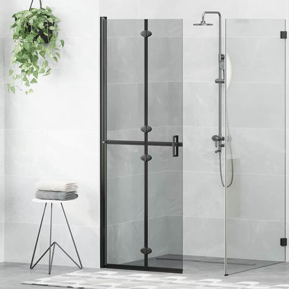 Mampara De Ducha Plegable Vidrio Esg Esmerilado