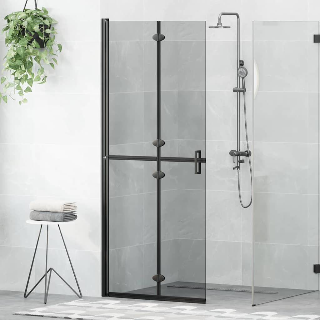 Mampara De Ducha Plegable Vidrio Esg Esmerilado