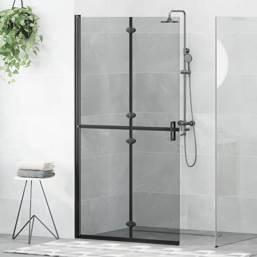 Mampara De Ducha Plegable Vidrio Esg Esmerilado