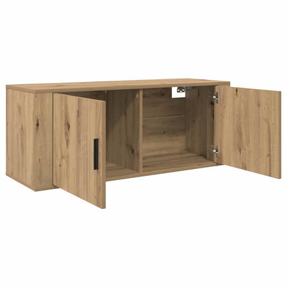 Mueble Para Tv Montado En La Pared Roble Artesanal
