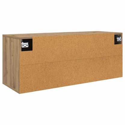 Mueble Para Tv Montado En La Pared Roble Artesanal