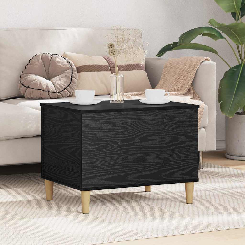 Mesa De Centro Madera Contrachapada Roble Marrón 60X44,5X45 Cm