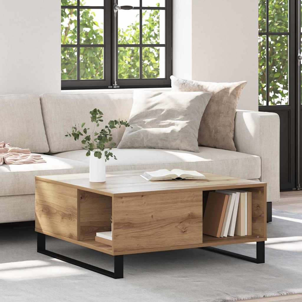 Mesa De Centro Madera Contrachapada 80X80X36,5 Cm